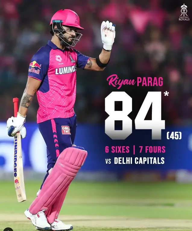 Riyan Parag Player Of The Match