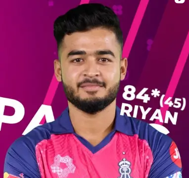 रियान पराग "Player Of The Match"